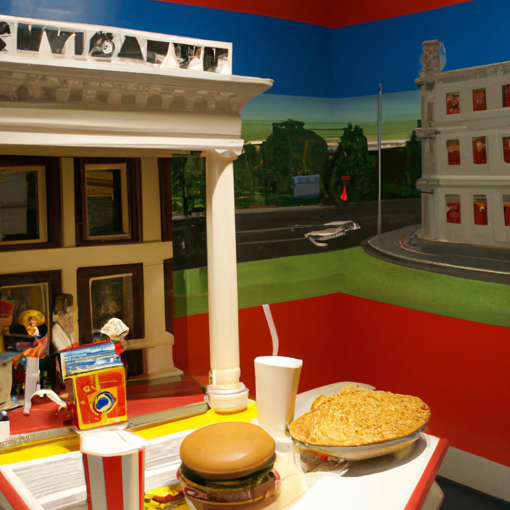 A McDonalds exhibit in a far future