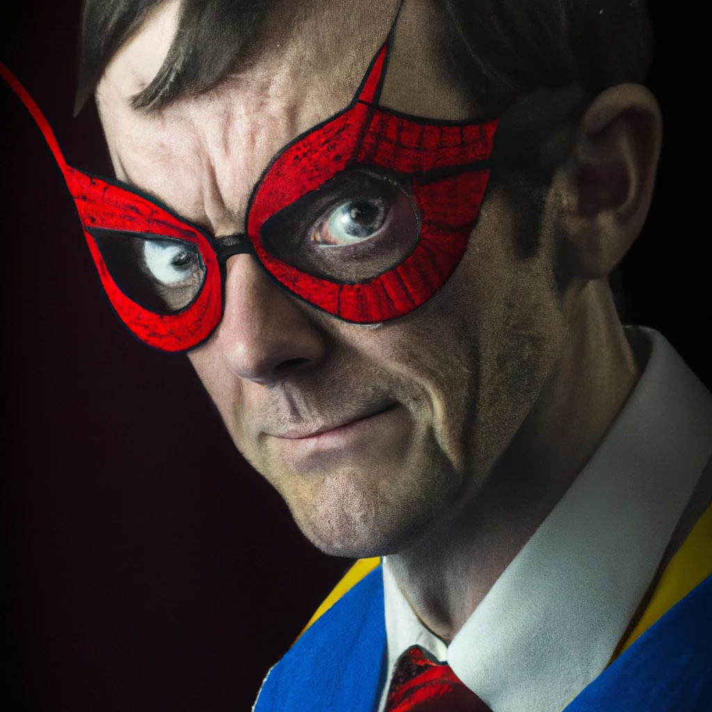A professional portrait photograph of Peter Parker, highly detailed