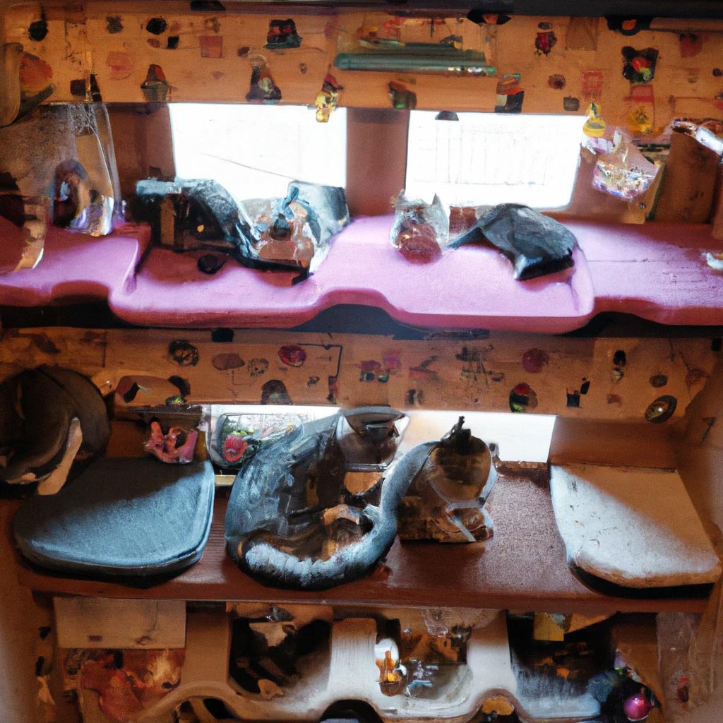 A room full of cats.
