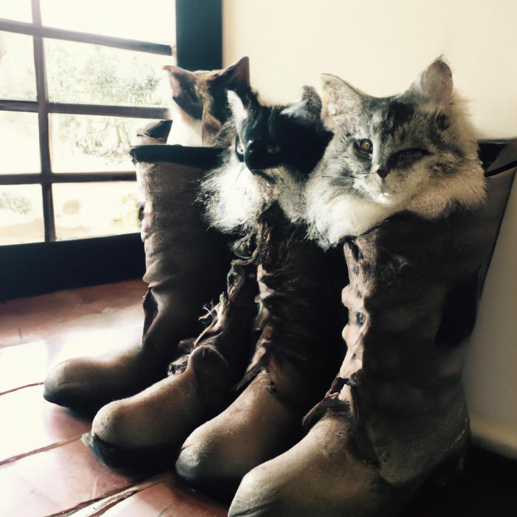 Cats in boots