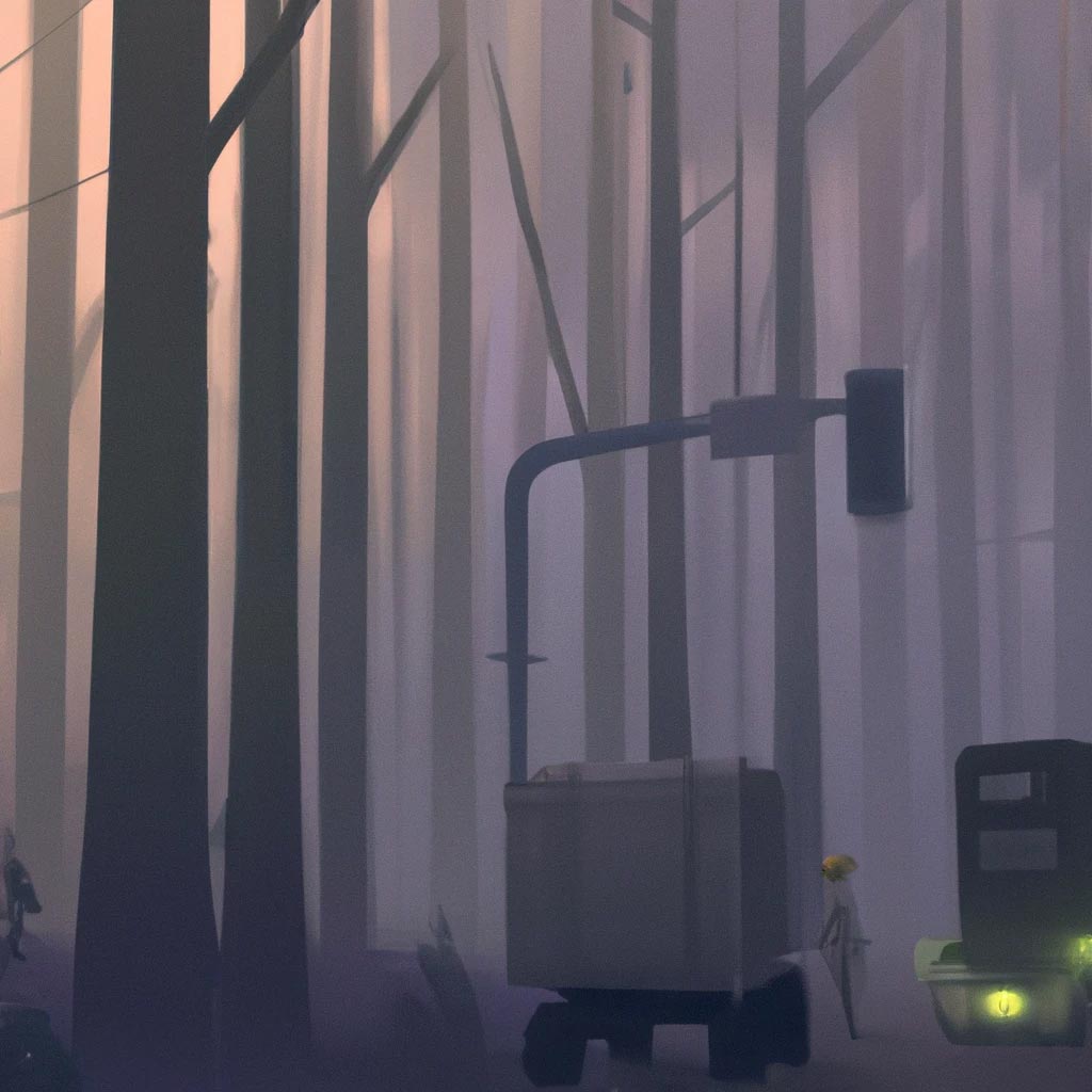 Forest Fog Future” by Simon Stalenhag