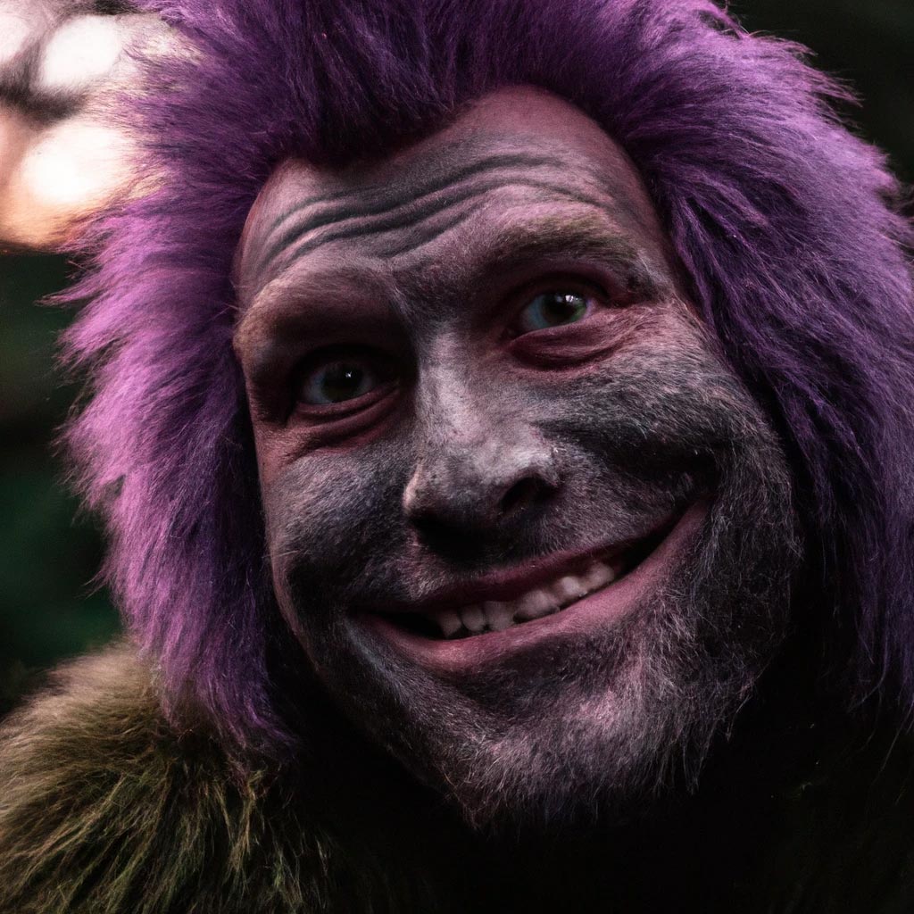 High detail, macro portrait photo, a gorilla man with