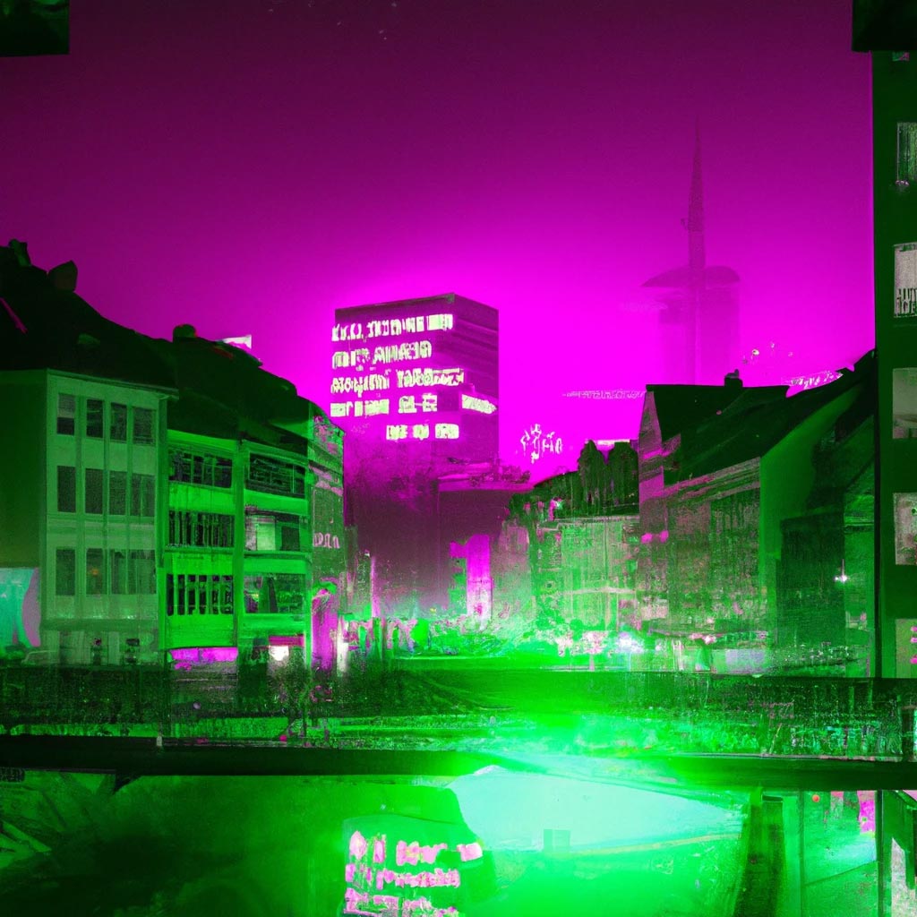 Ljubljana in Distopian cyberpunk future