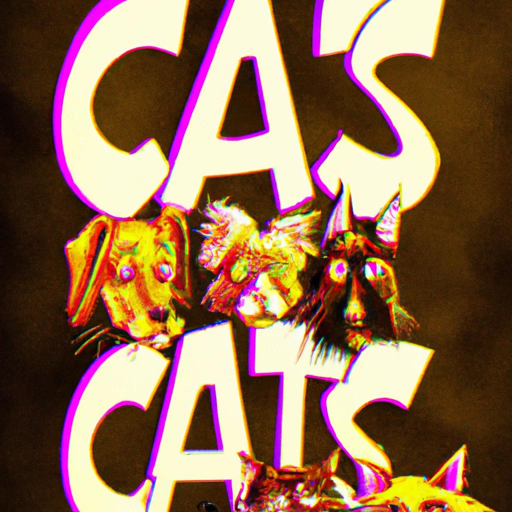 Poster for a production of “Cats” with