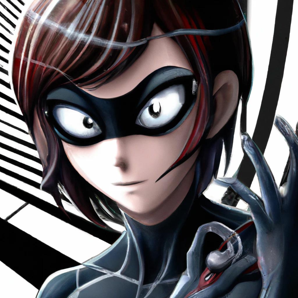 the anime daughter of spider-man and bayonetta, 4K high